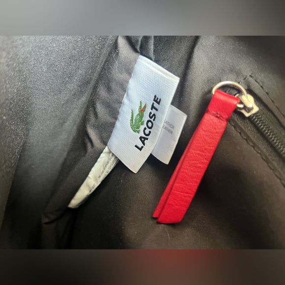 Lacoste pique chic black and red shoulder bag - Picture 6 of 6